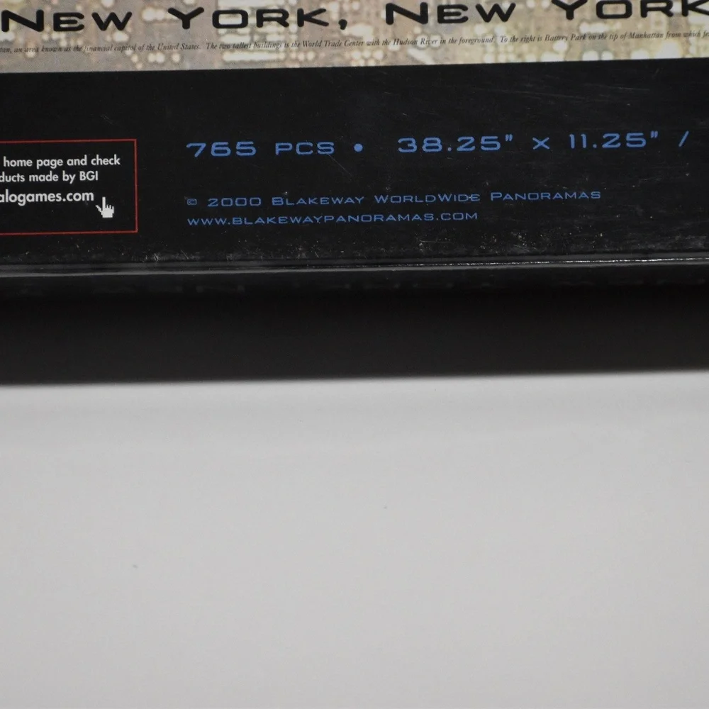 New York New York Panoramic Puzzle 3 Feet Wide 750 Piece Twin Towers Sealed